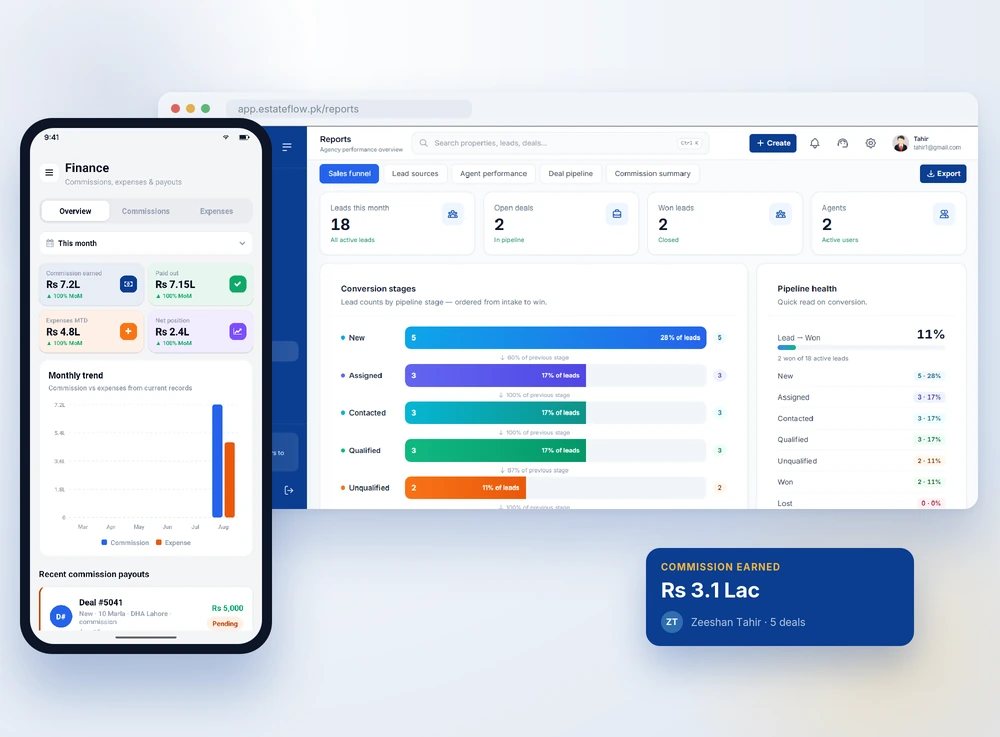 EstateFlow mobile app